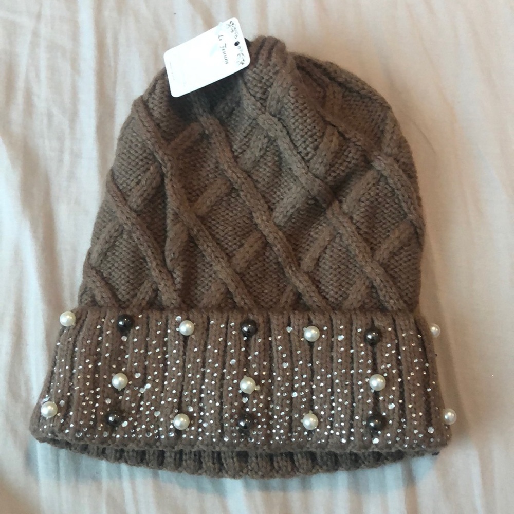 Pearl Knit Beanie